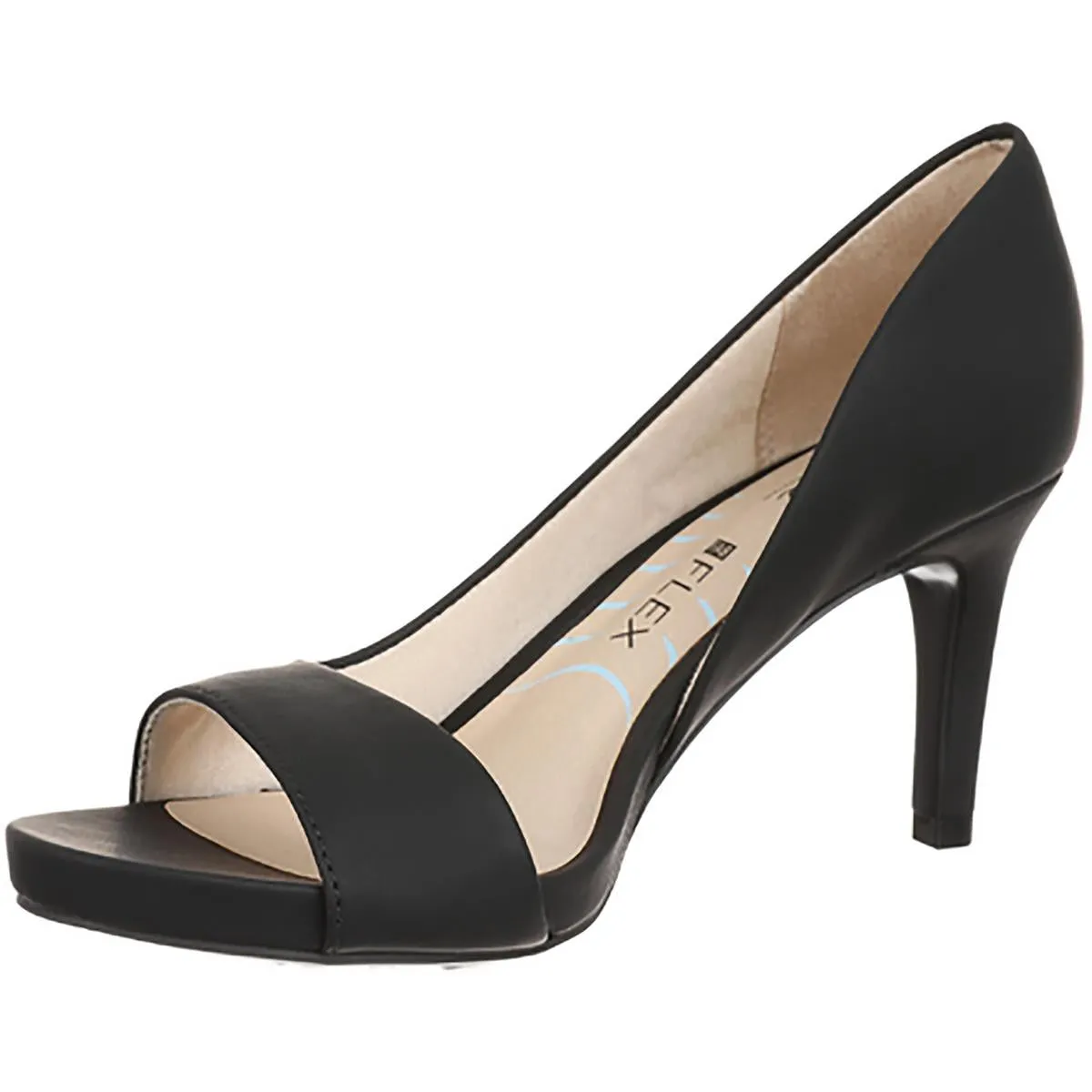 Mantra Womens Cushioned Footbed Faux Leather D'Orsay Heels