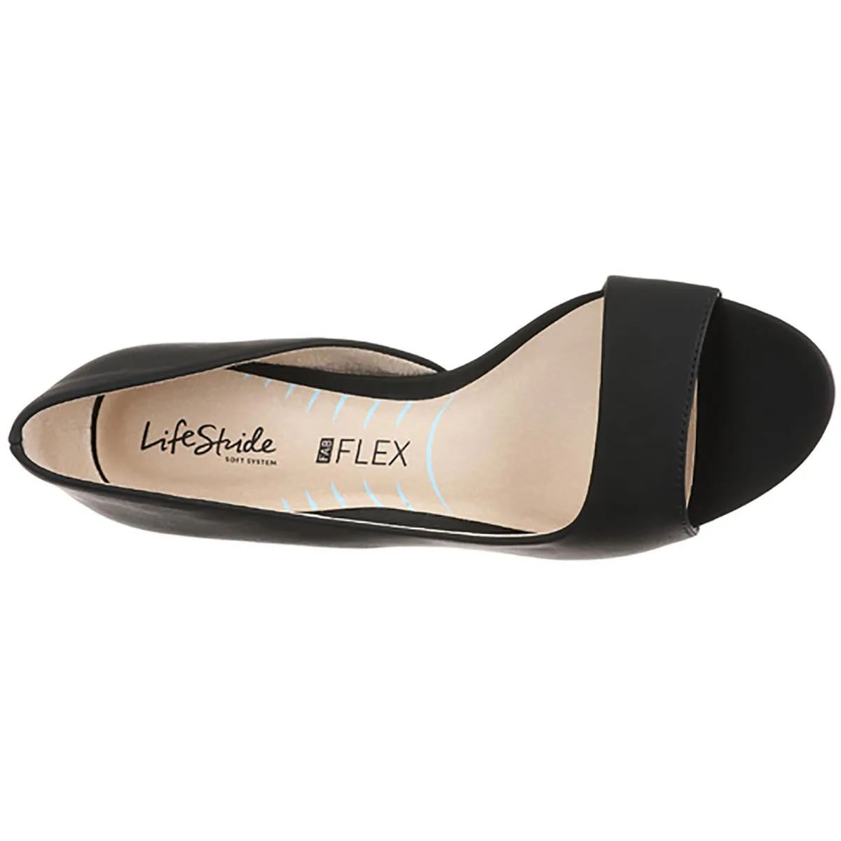 Mantra Womens Cushioned Footbed Faux Leather D'Orsay Heels