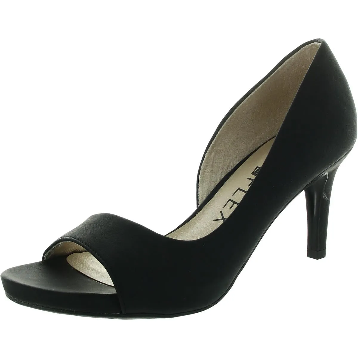Mantra Womens Cushioned Footbed Faux Leather D'Orsay Heels