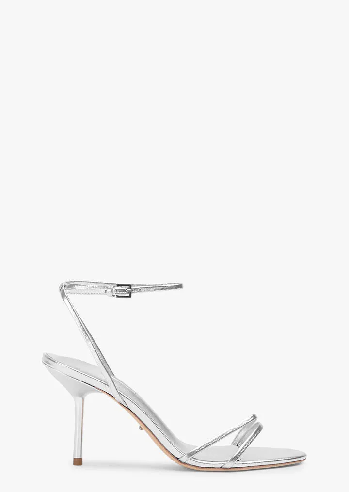 Mariah Silver Nappa Metallic