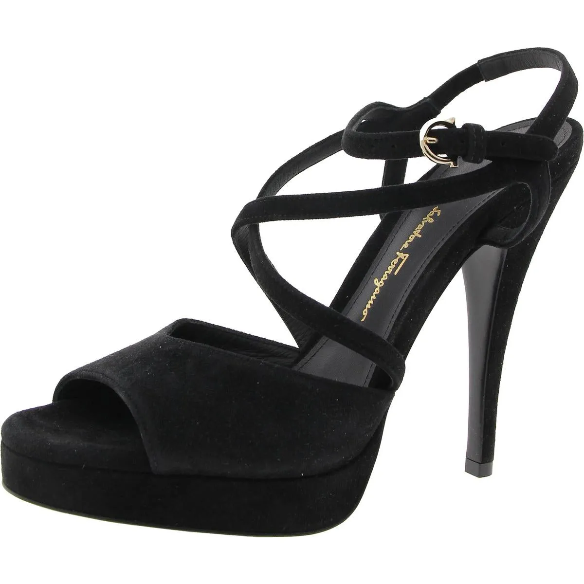 MARIKA Womens Block Heel Manmade Ankle Strap