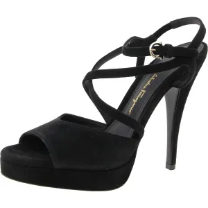 MARIKA Womens Block Heel Manmade Ankle Strap