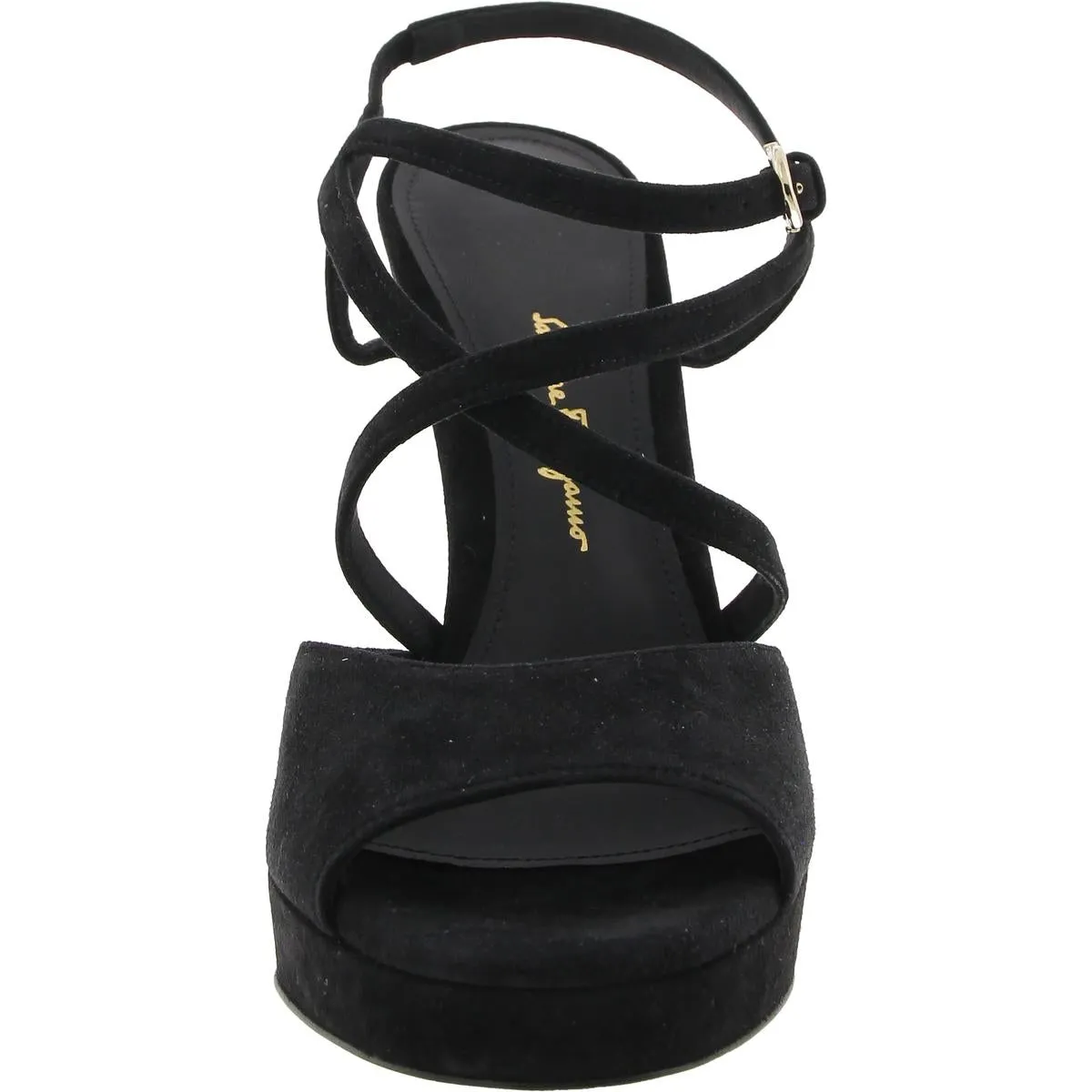 MARIKA Womens Block Heel Manmade Ankle Strap