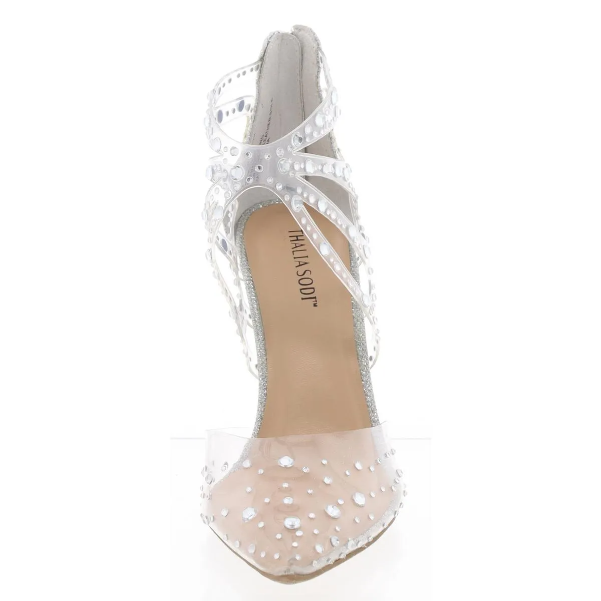 Mariposa Womens Slip On Stiletto Ankle Strap