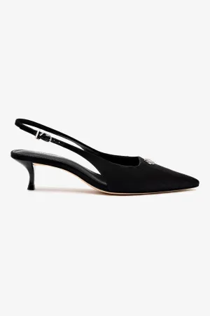 Maxine Pump In Black Fabric