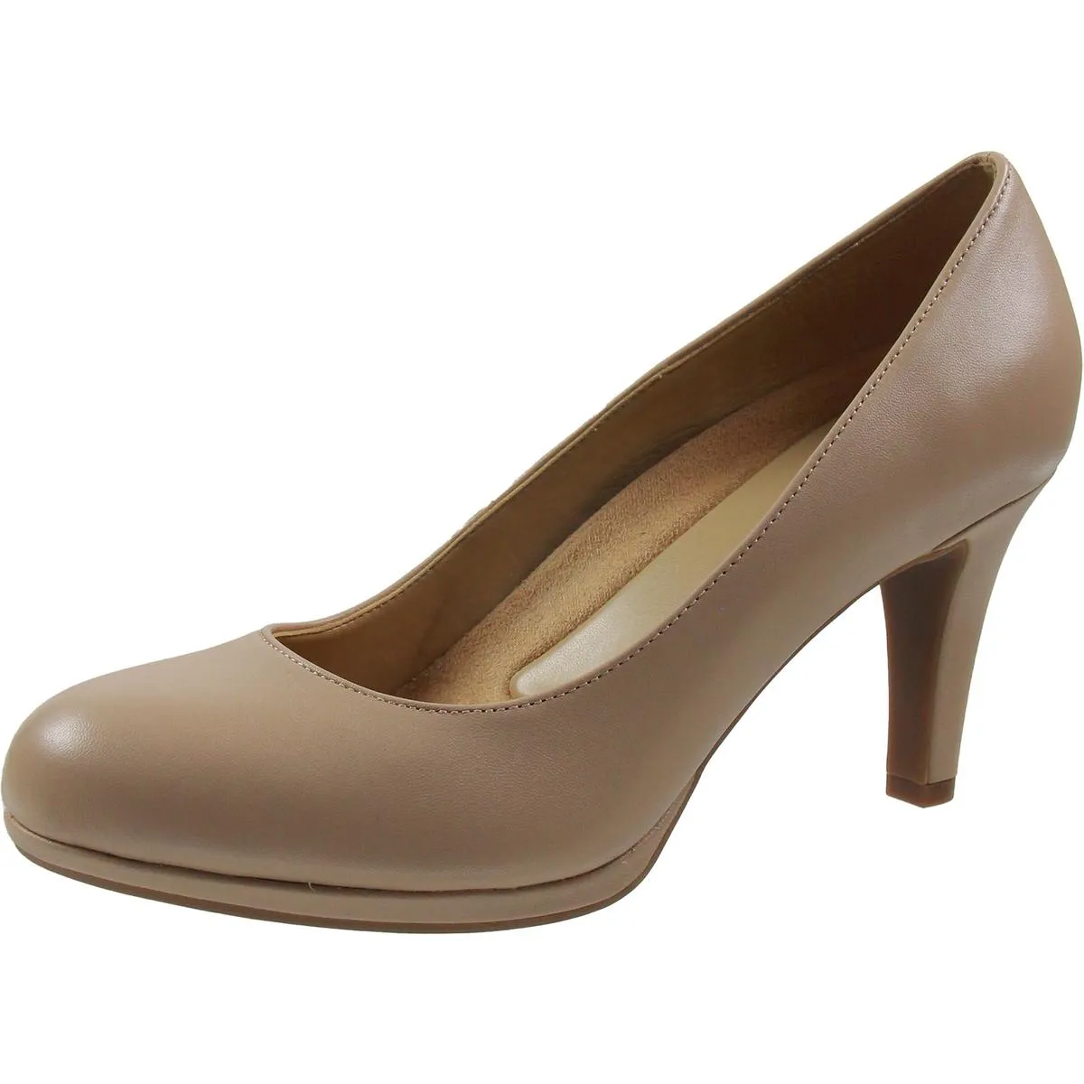 Michelle Womens Padded Insole Slip On Pumps