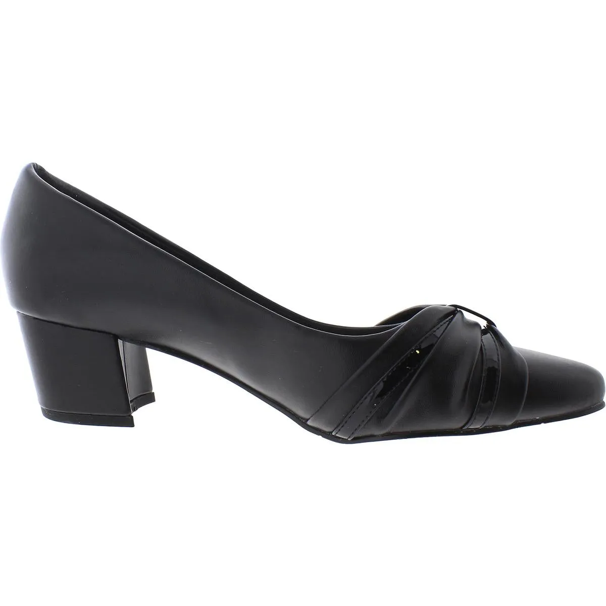 Millie Womens Faux Leather Slip-On Pumps