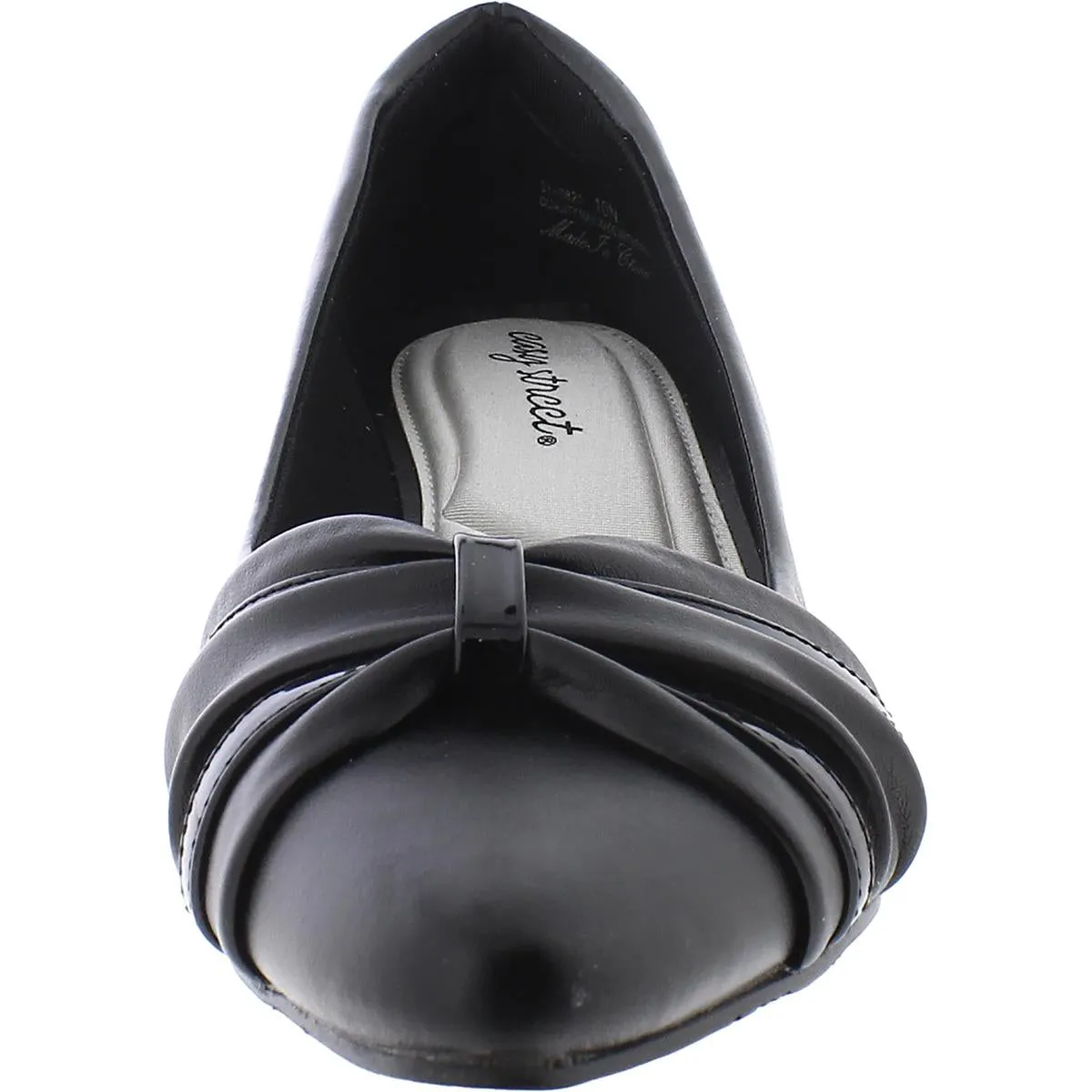 Millie Womens Faux Leather Slip-On Pumps