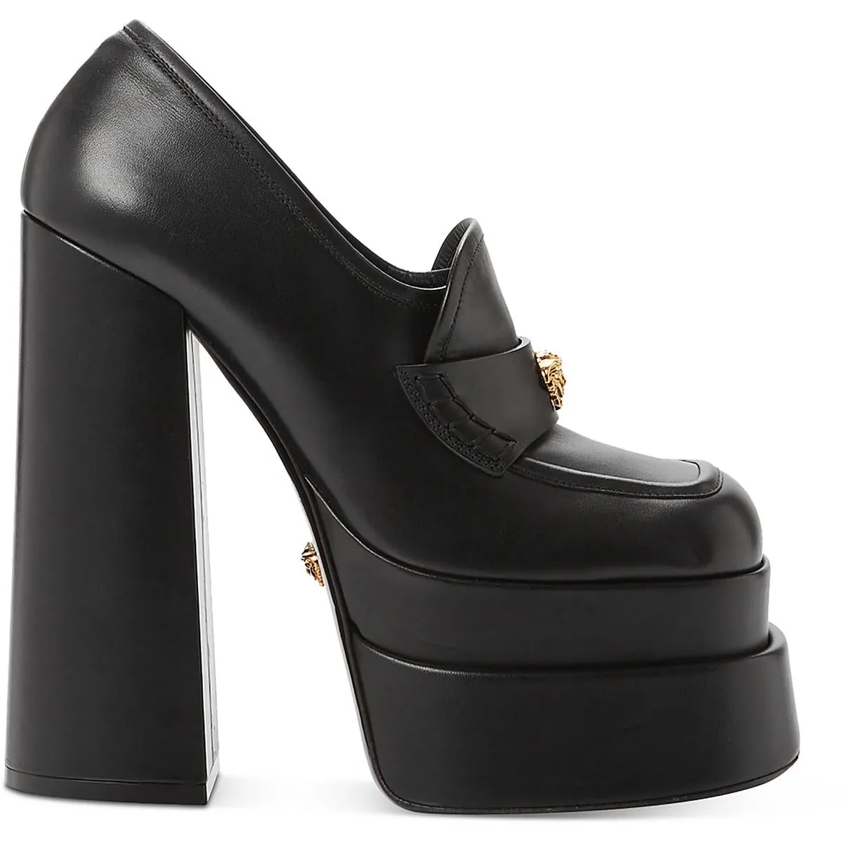 Mocassino Vitellino Womens Leather Loafer Heels