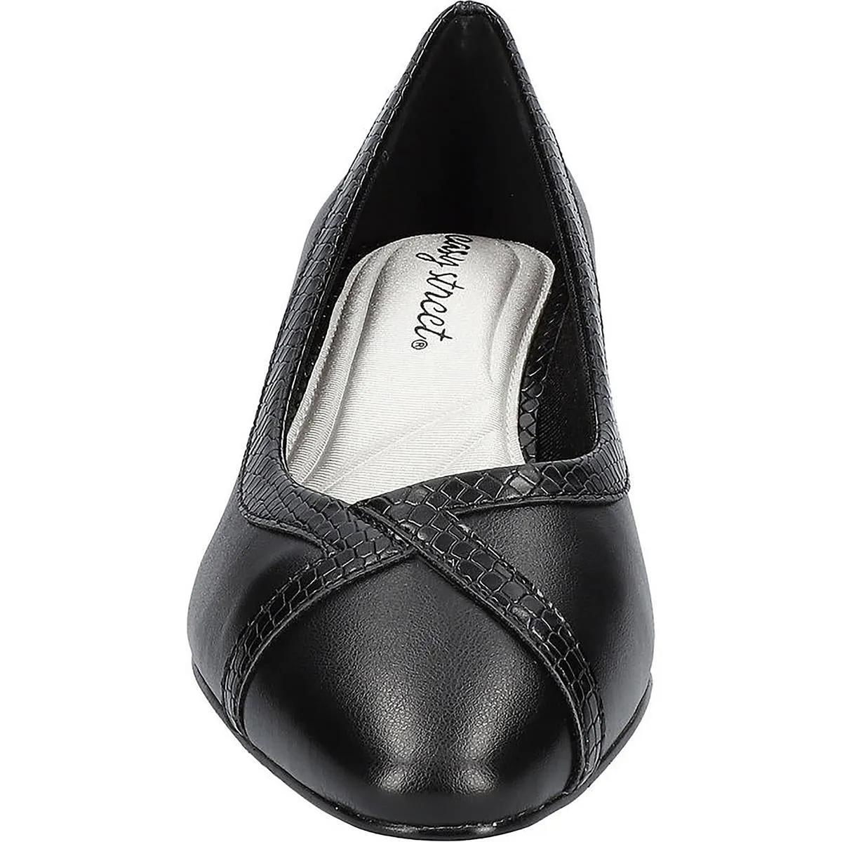 Myrtle Womens Faux Leather Embossed Pumps