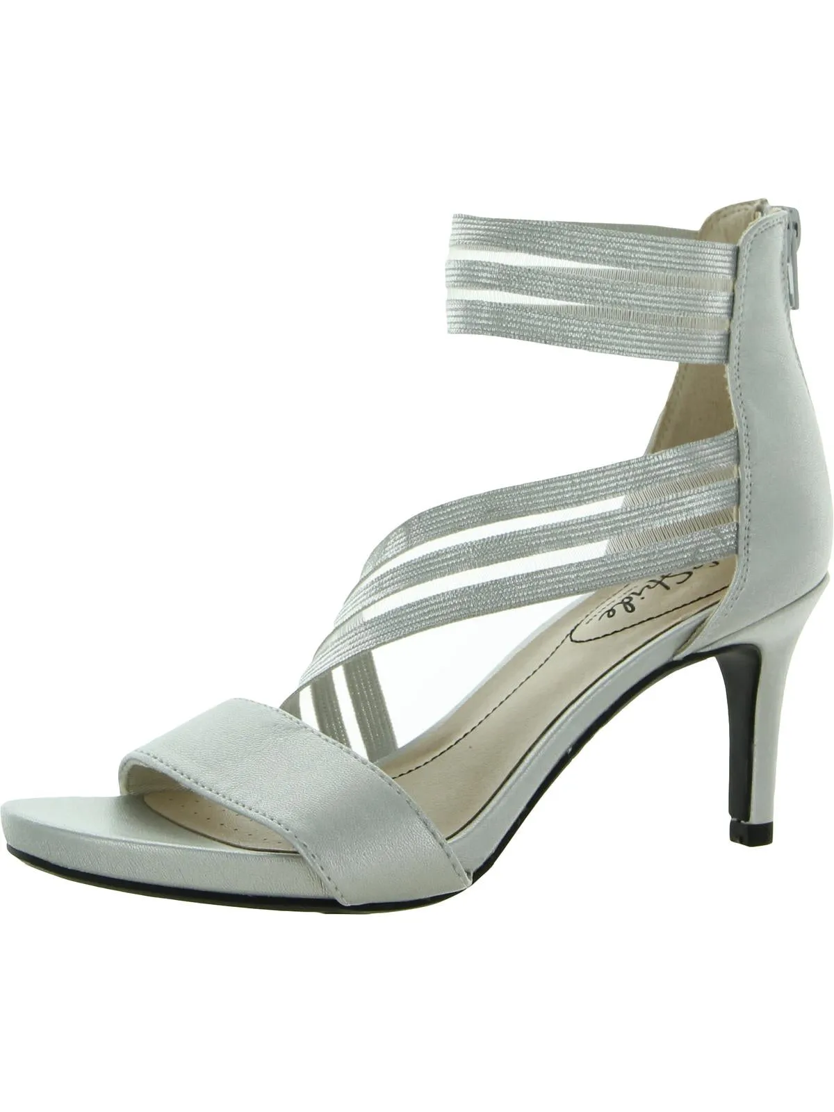 Mystique     Womens Metallic Open Toe Strappy Sandals
