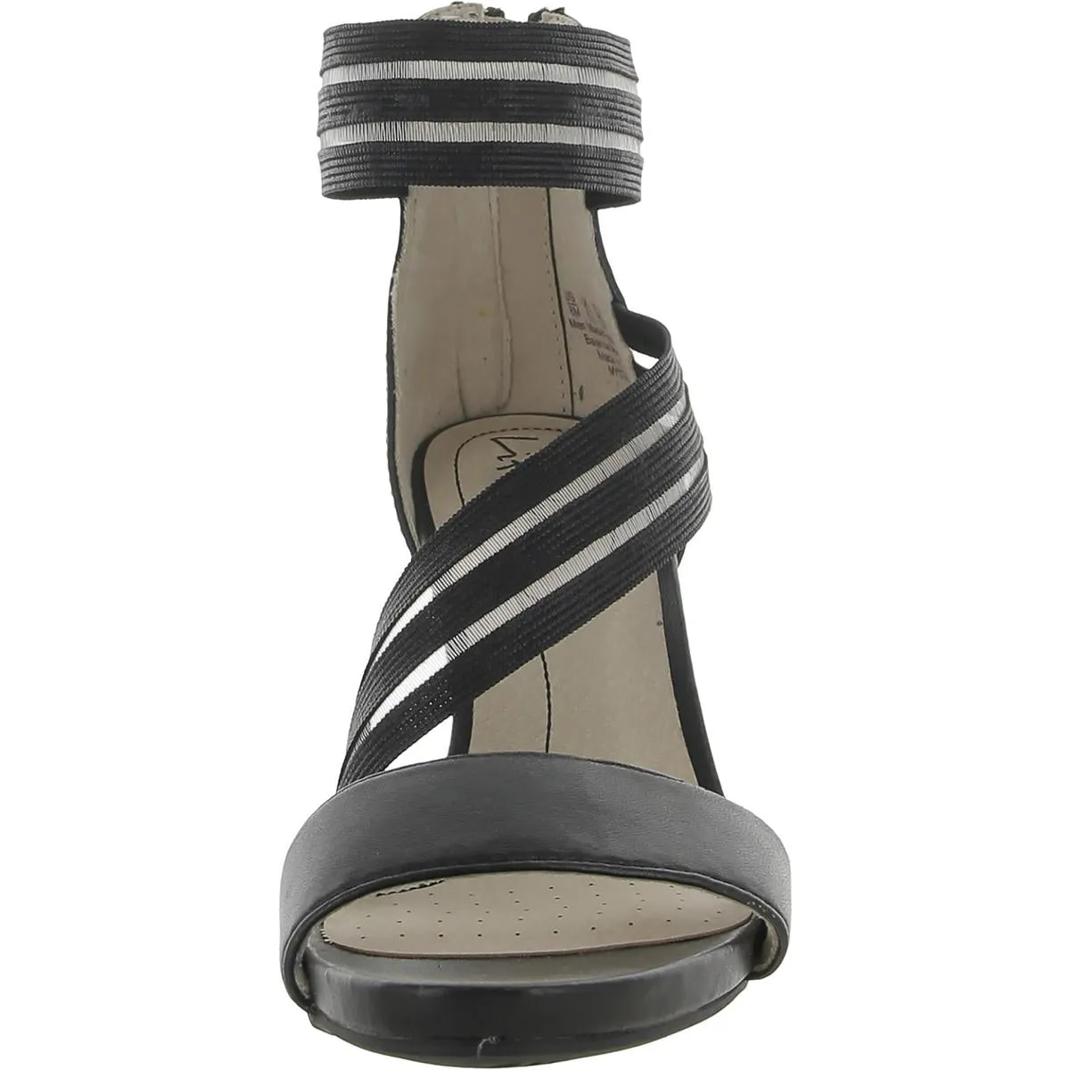Mystique     Womens Metallic Open Toe Strappy Sandals