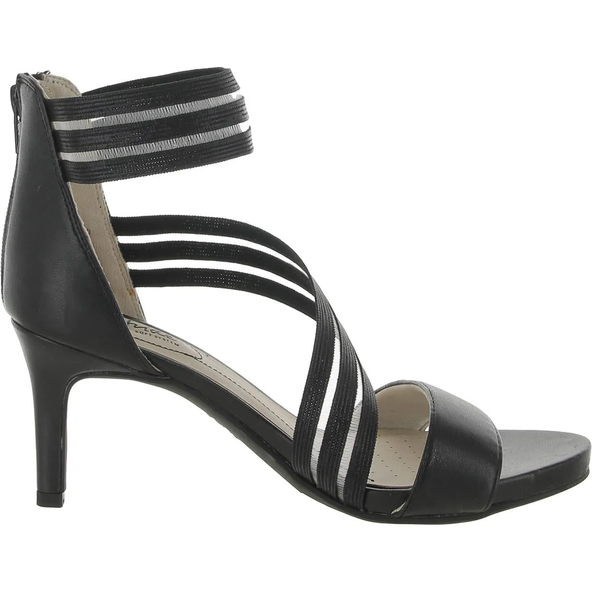 Mystique     Womens Metallic Open Toe Strappy Sandals