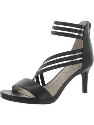Mystique     Womens Metallic Open Toe Strappy Sandals