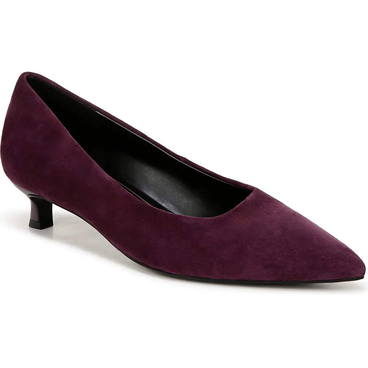 Natalia Womens Cushioned Footbed Pointed Toe Kitten Heels