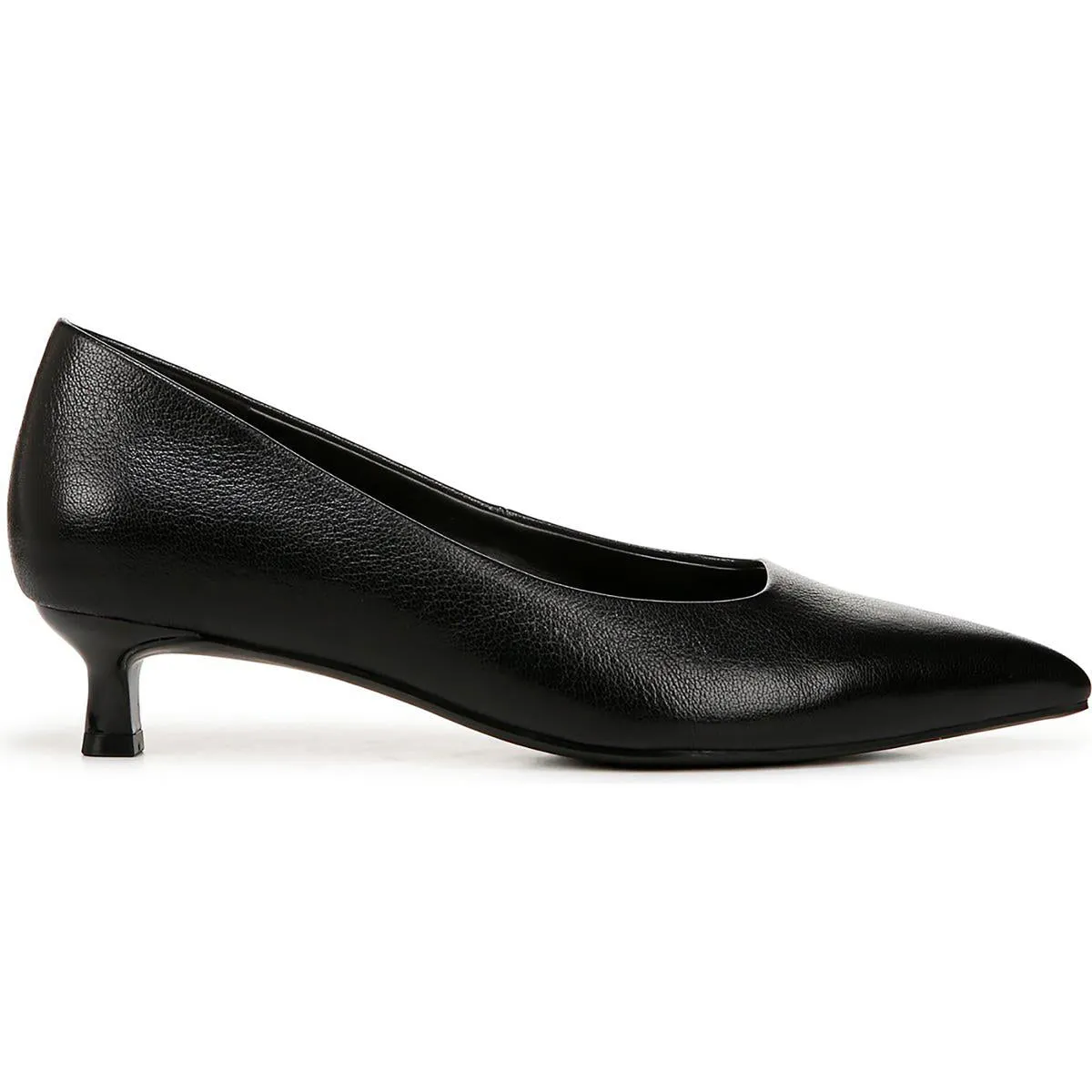 Natalia Womens Cushioned Footbed Pointed Toe Kitten Heels