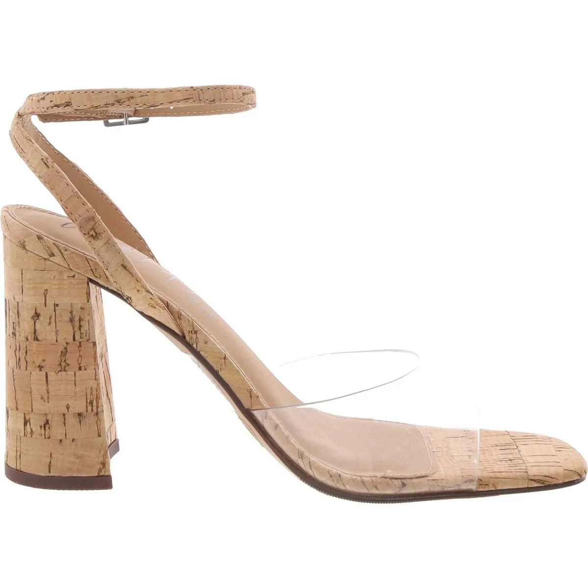 Nataliah  Womens Adjustable Vinyl Block Heels