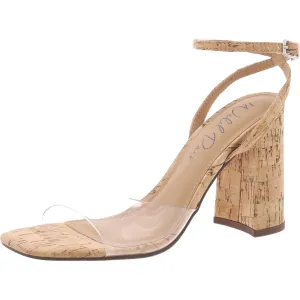 Nataliah  Womens Adjustable Vinyl Block Heels