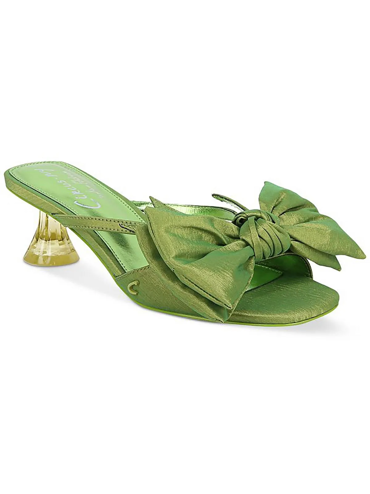 Natalina Womens Padded Insole Bow Kitten Heels