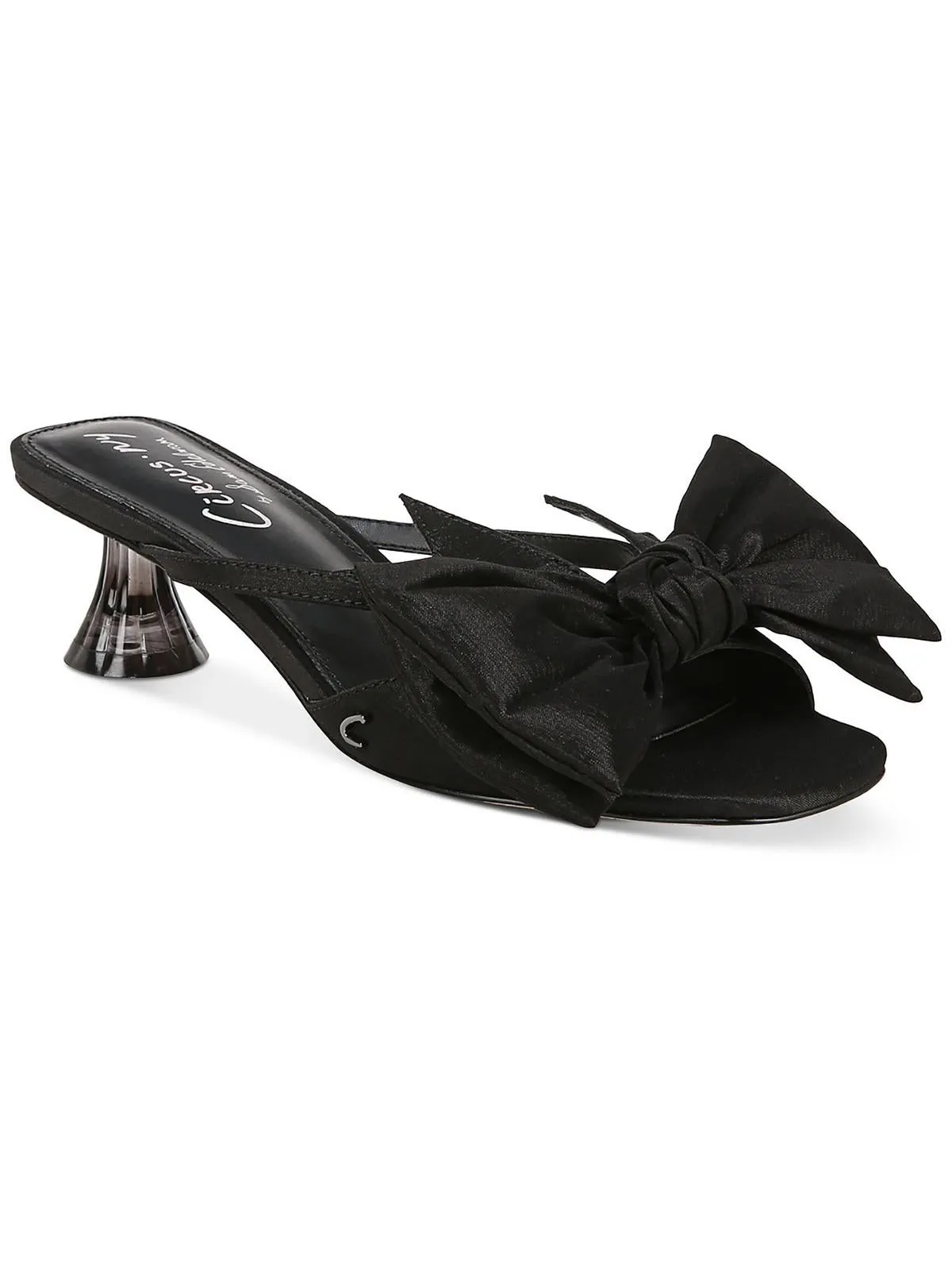 Natalina Womens Padded Insole Bow Kitten Heels