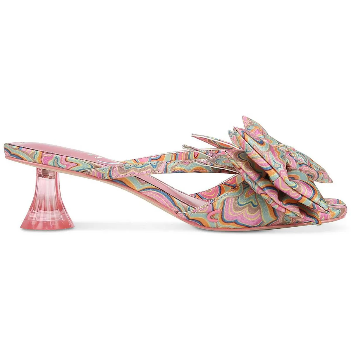 Natalina Womens Padded Insole Bow Kitten Heels