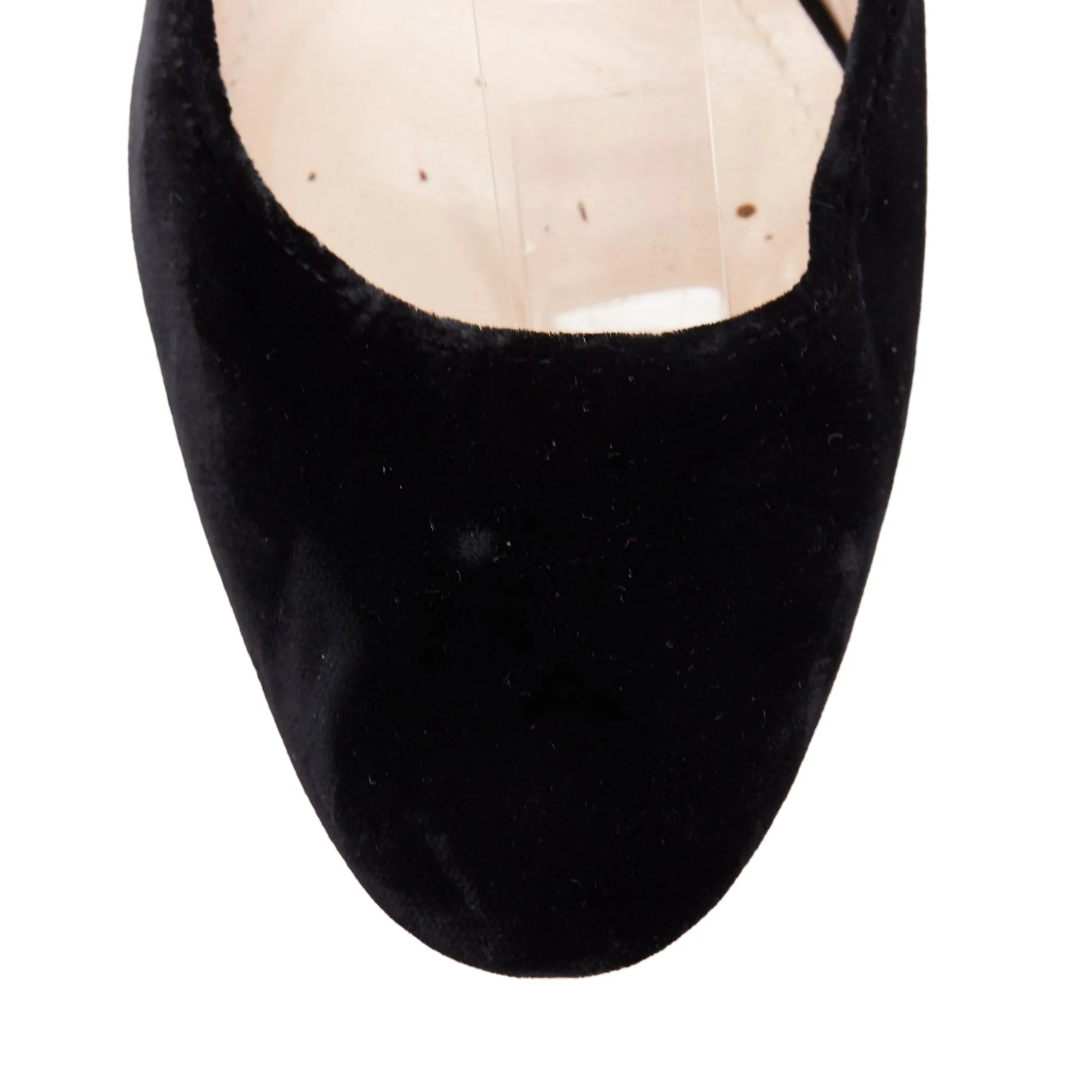 Nicholas Kirkwood Velvet Pearl Heel Slingback Pumps