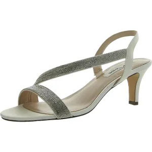 Nieve Womens Dressy Open Toe Slingback Heels