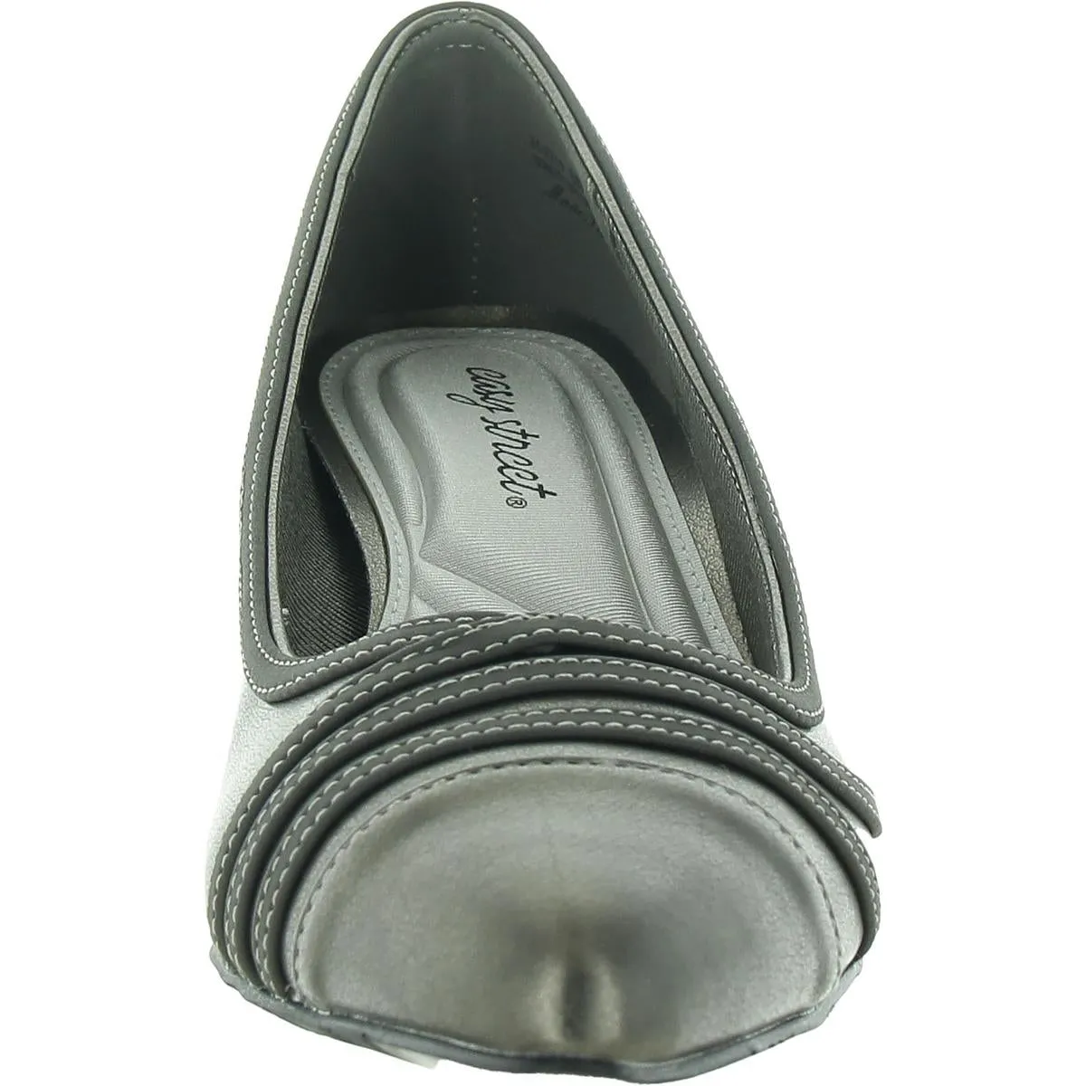 Nobel Womens Cushioned Footbed Faux Leather Pumps