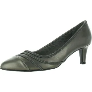 Nobel Womens Cushioned Footbed Faux Leather Pumps