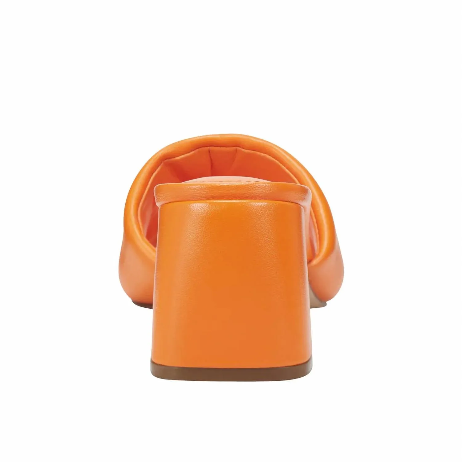 Nombra Block Heel Sandal In Orange