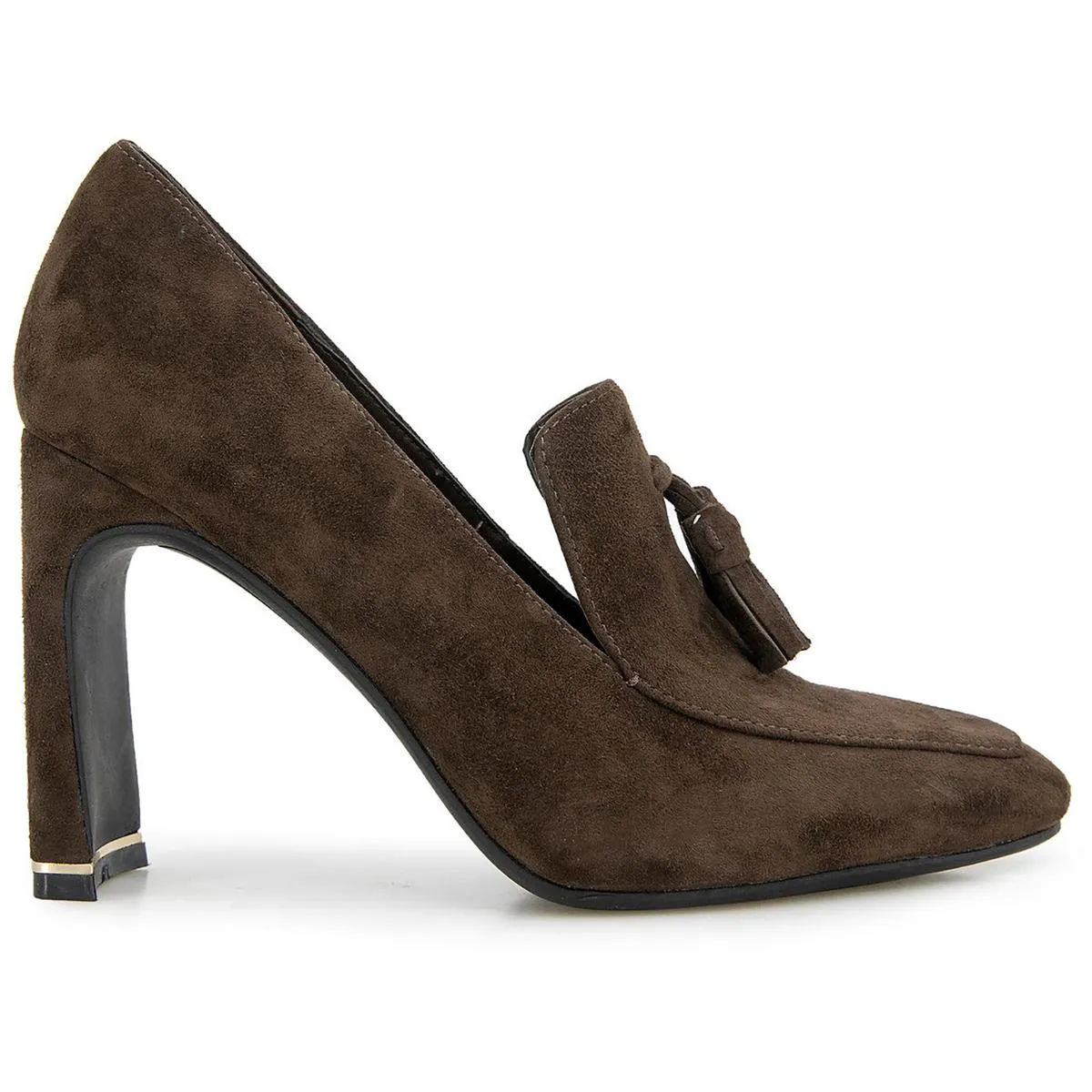 Nova Womens Tassel Man Made Block Heels
