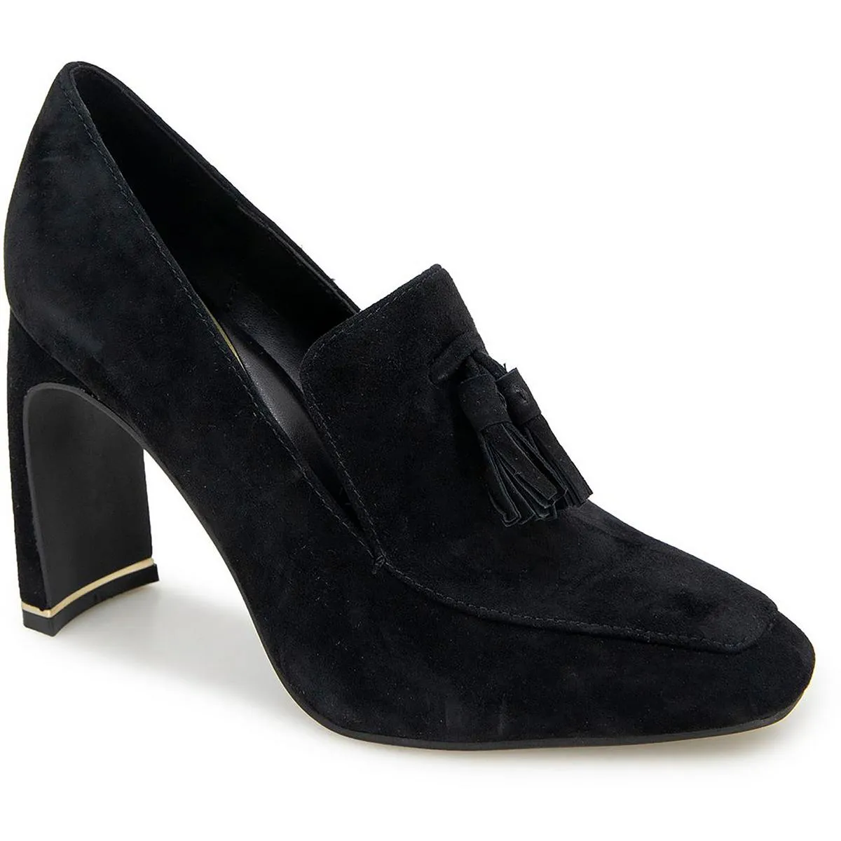 Nova Womens Tassel Man Made Block Heels