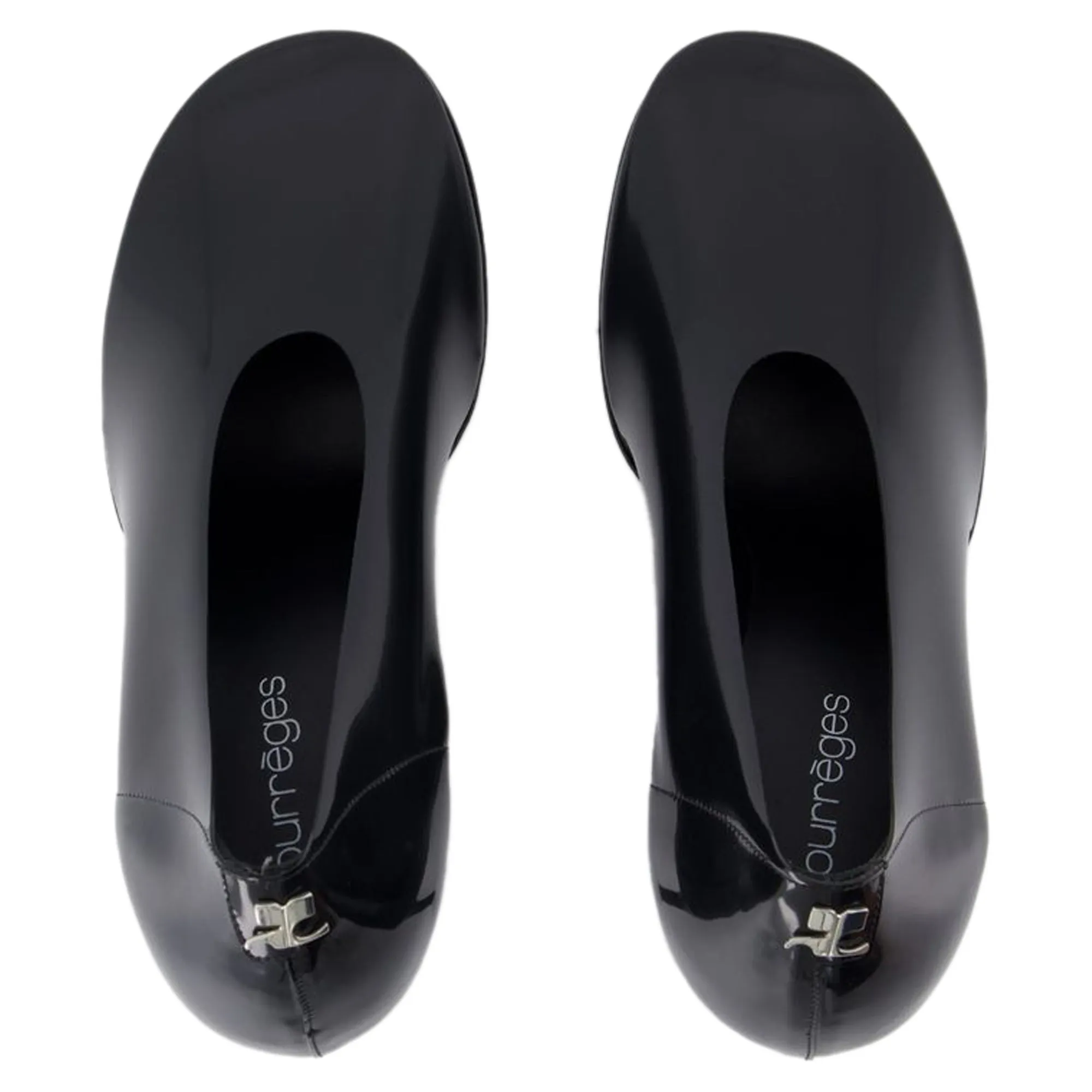 Nude Stilettos Pumps - Courreges - PVC - Black