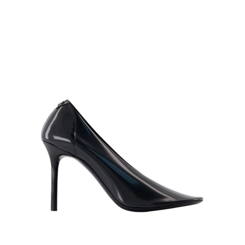 Nude Stilettos Pumps - Pvc - Black
