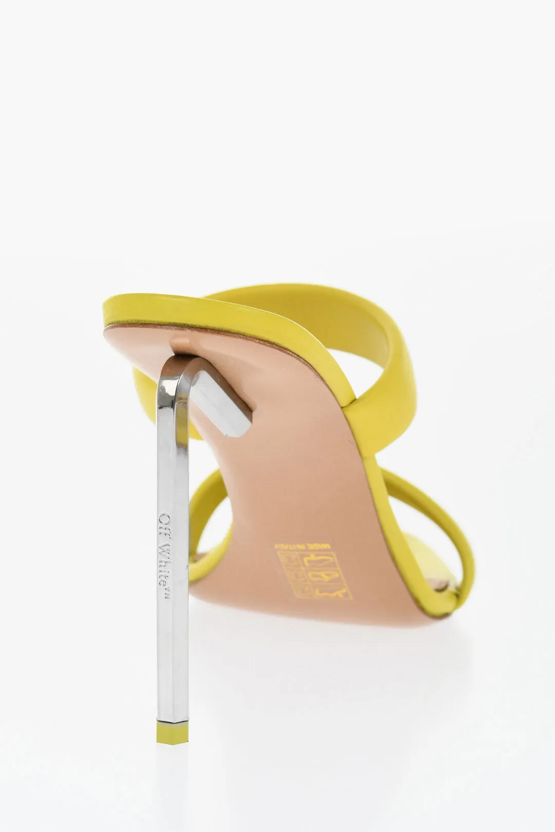 Off-White Leather Allen Sandals With Heel 11 Cm