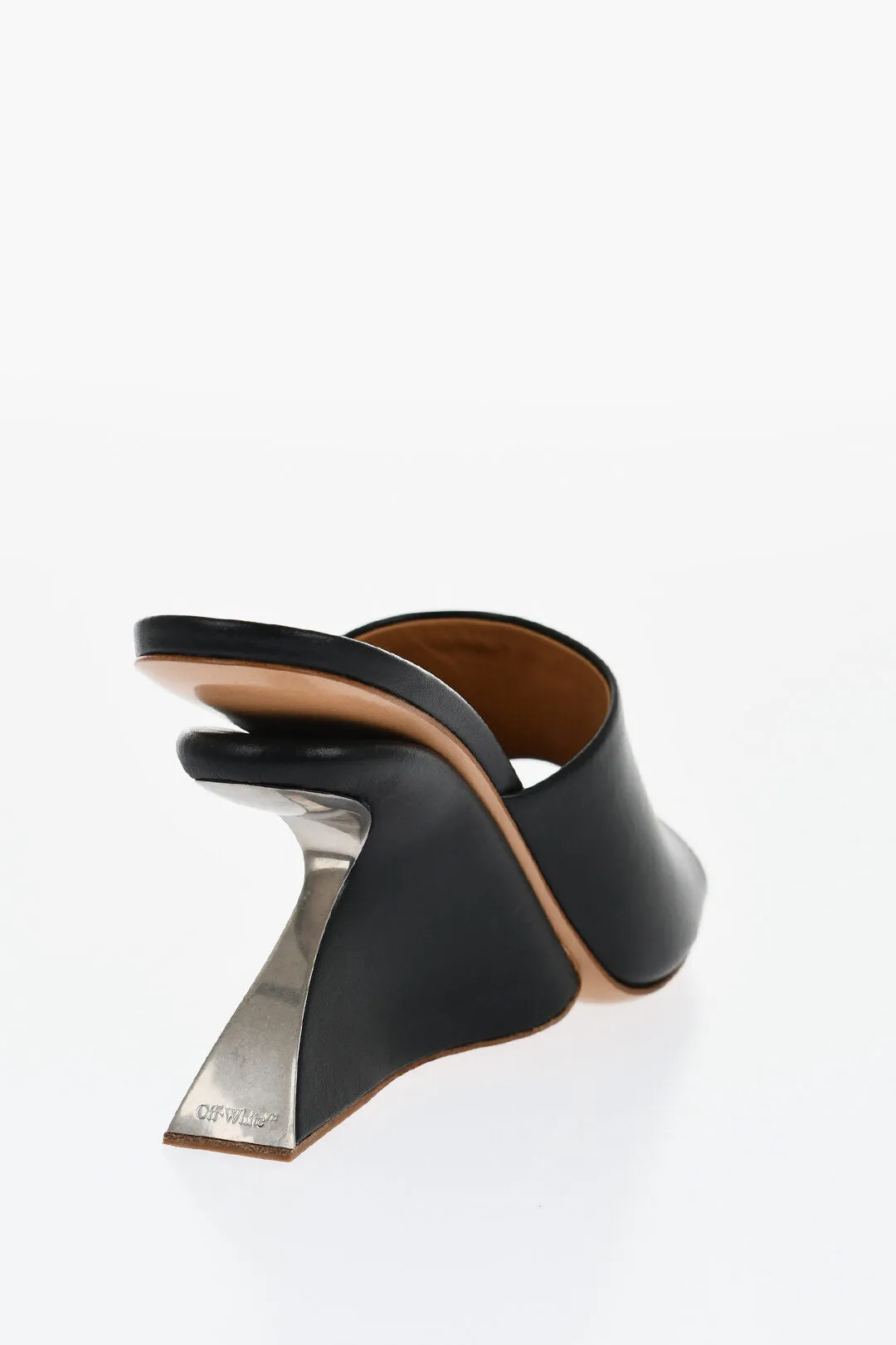 Off-White Open-Toe Jug Mules Wedge 10 Cm