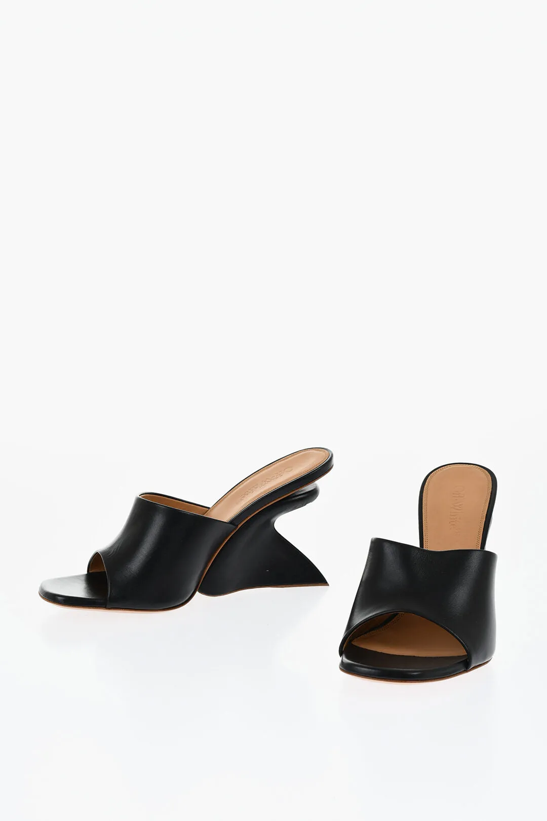 Off-White Open-Toe Jug Mules Wedge 10 Cm