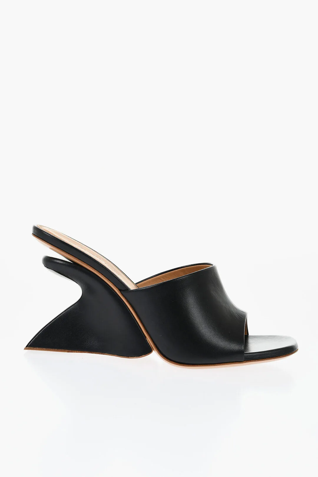 Off-White Open-Toe Jug Mules Wedge 10 Cm