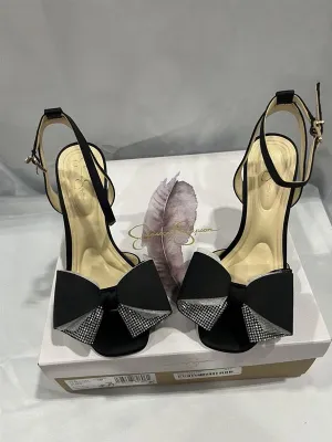 Olivine High Heel In Black And Silver