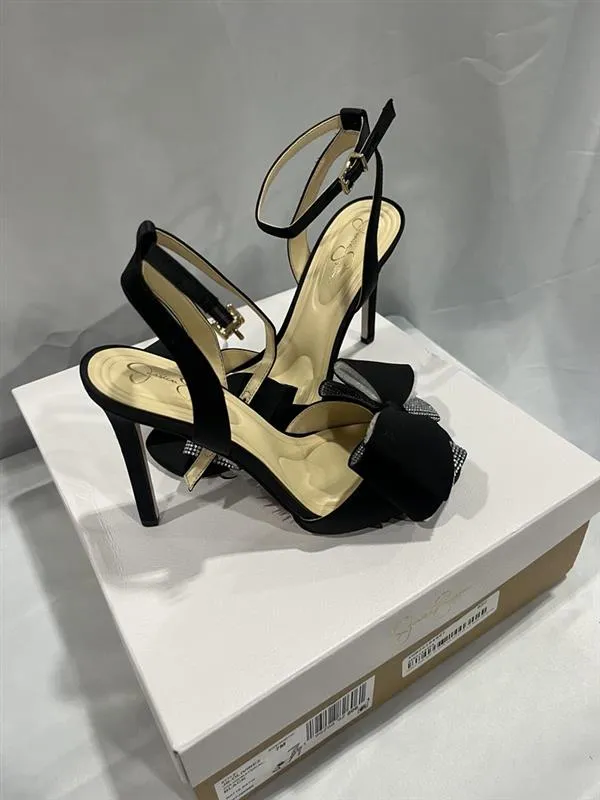 Olivine High Heel In Black And Silver