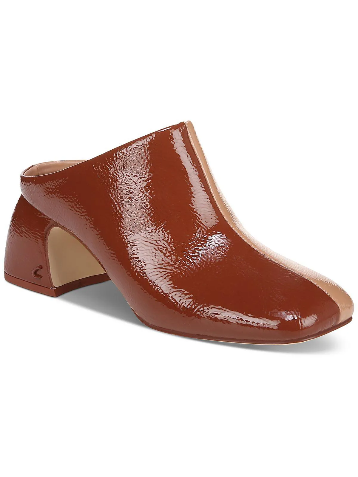 Olsen Womens Patent Slip-On Mules