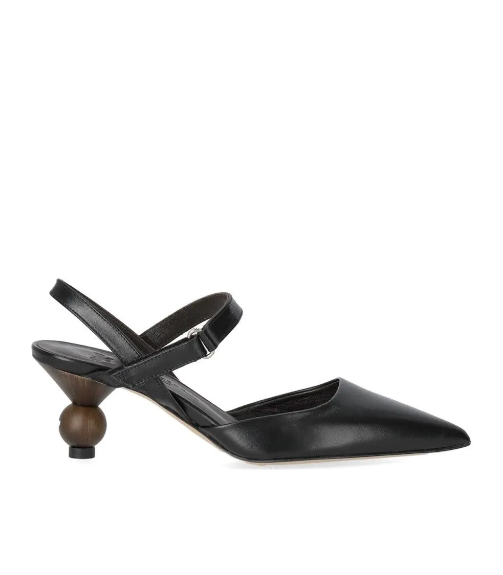 Palo Black Slingback Pump
