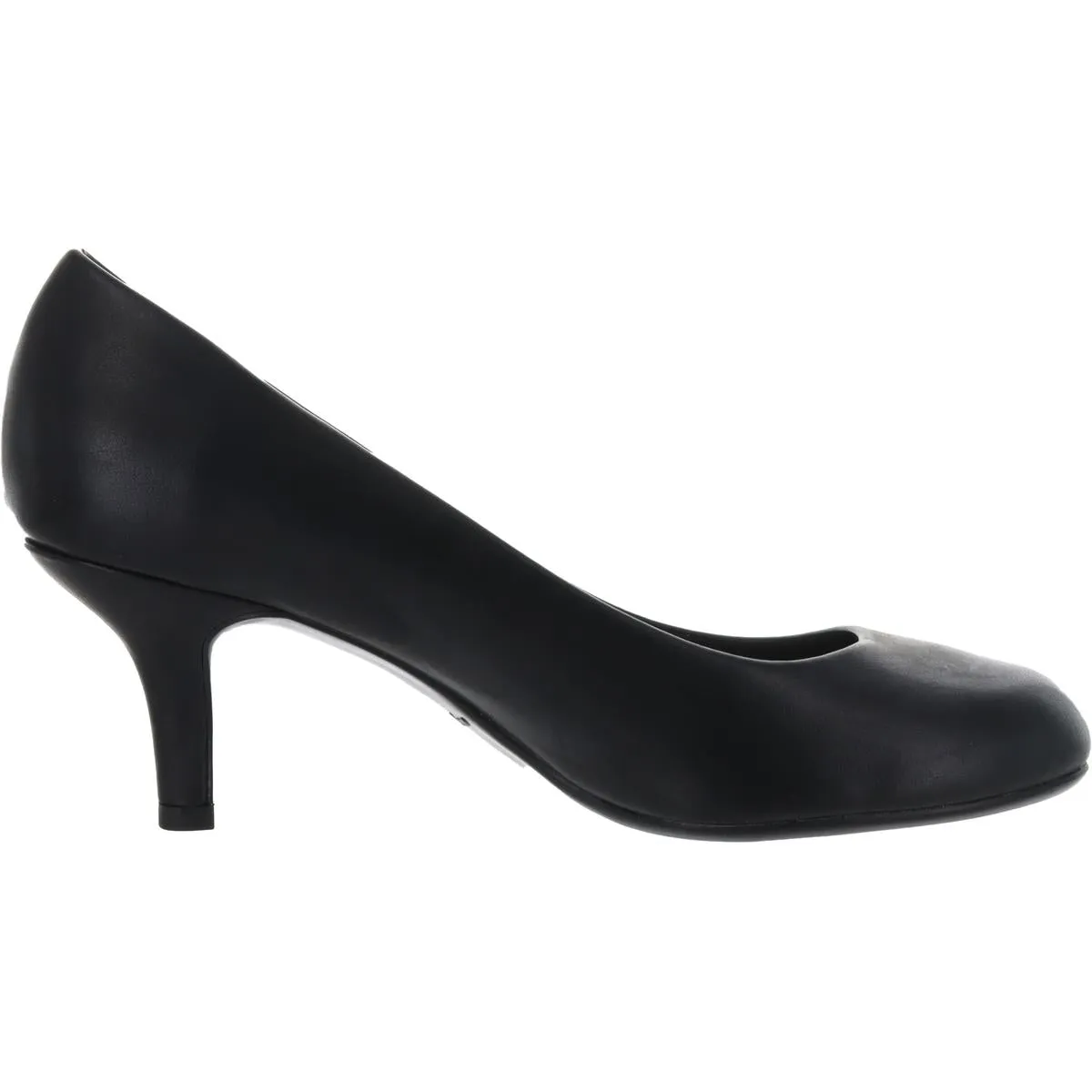 Passion Womens Faux Leather Comfort Dress Heels