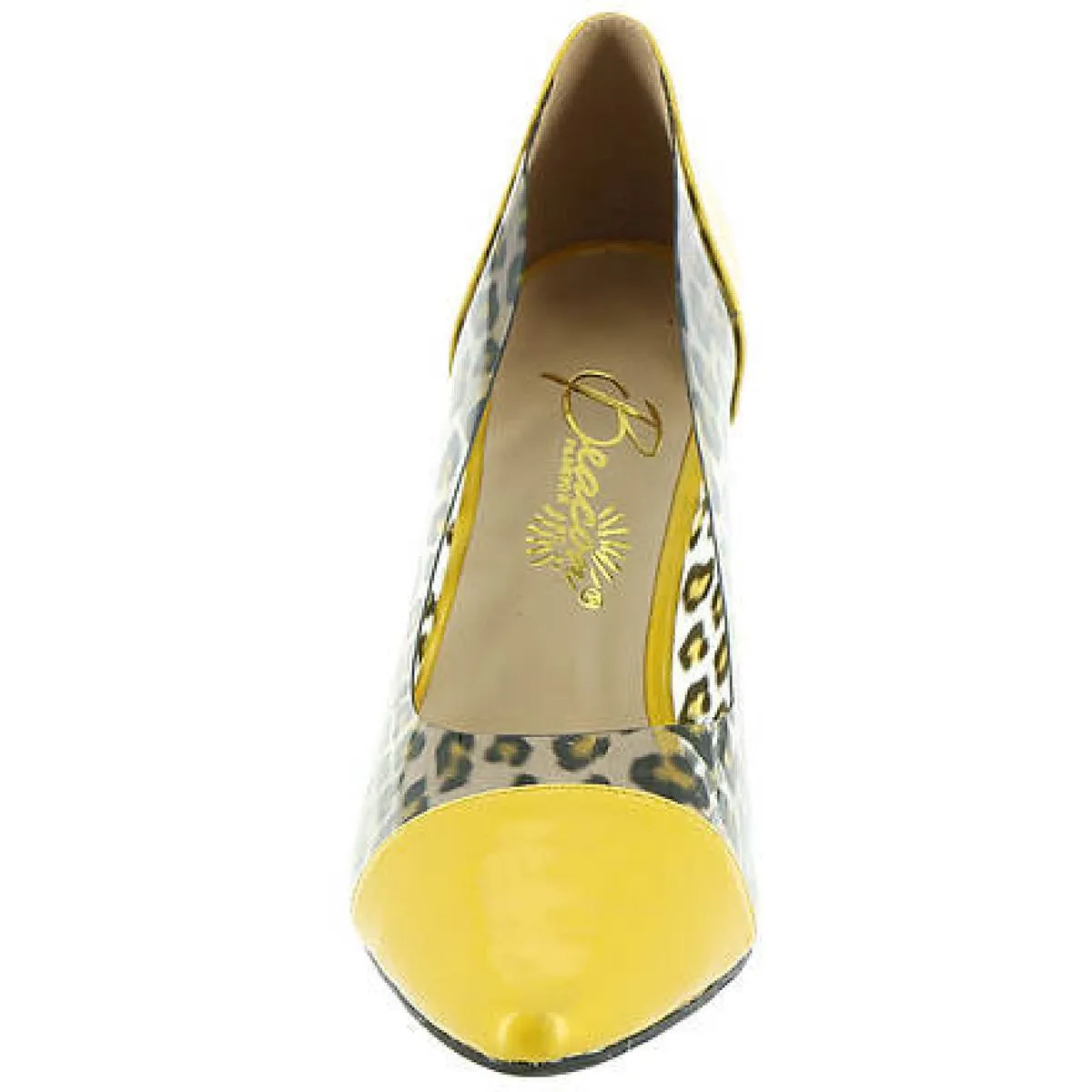 Paulina Womens Animal Print Pointed Toe Pumps
