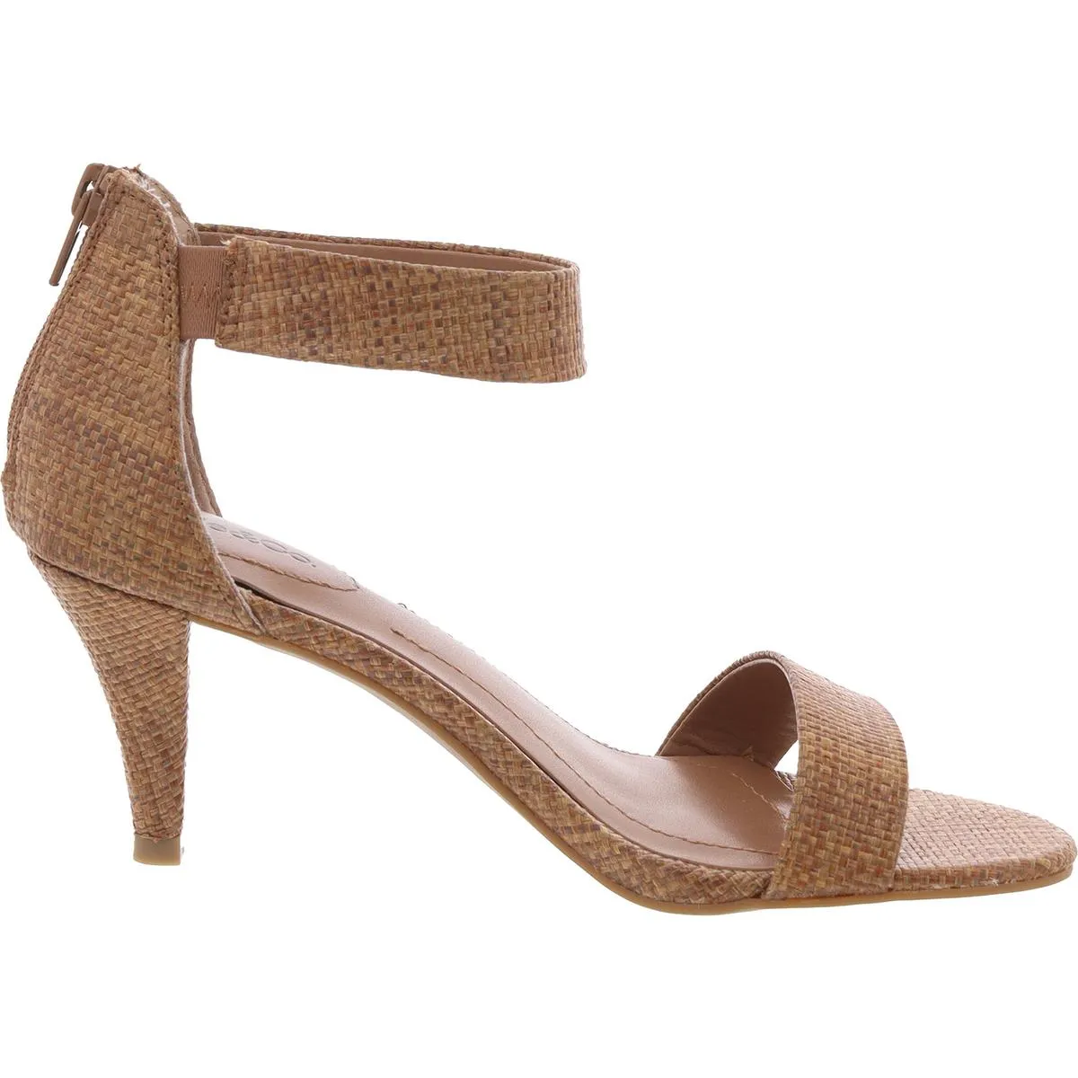 Payce Womens Zipper Cone Heel Ankle Strap