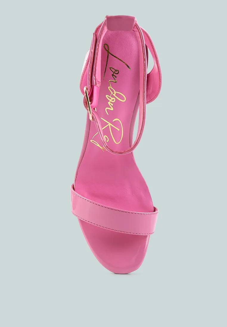 poloma chunky clear high heeled sandals