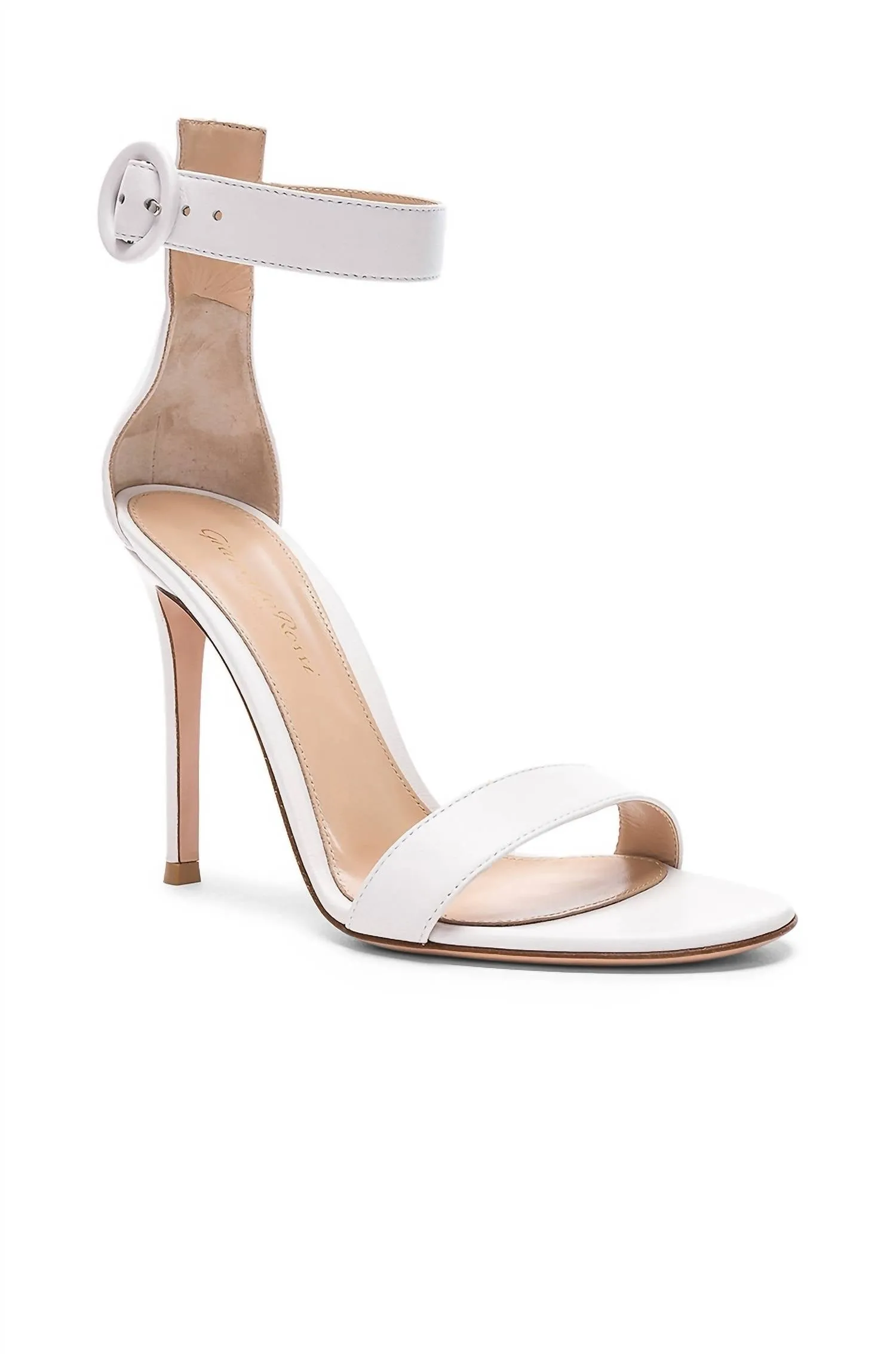 Portofino 105 Nappa Heels In White