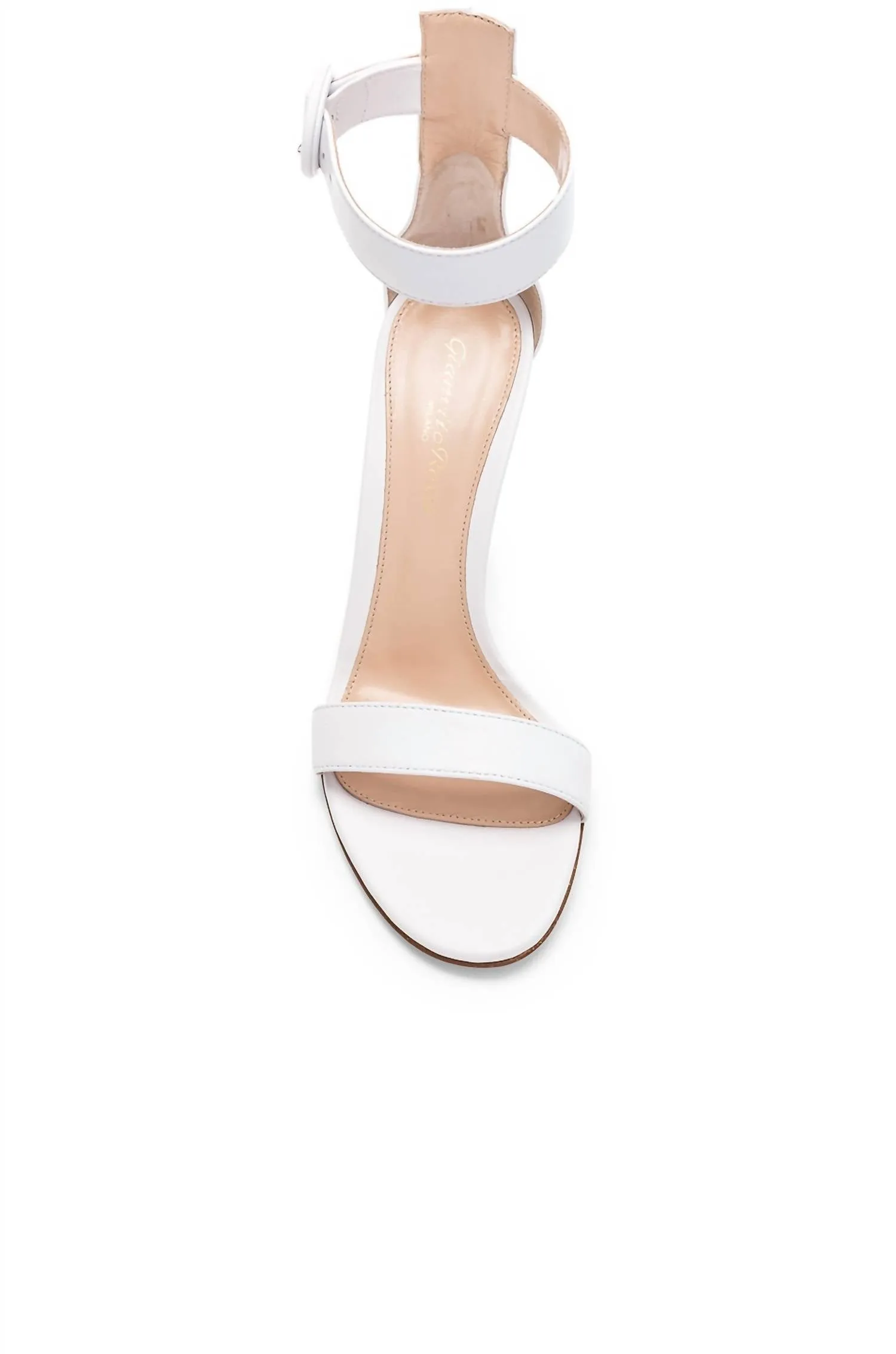 Portofino 105 Nappa Heels In White