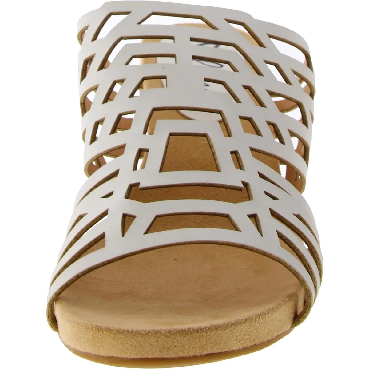 Pretty Womens Slip On Open Toe Wedge Heels
