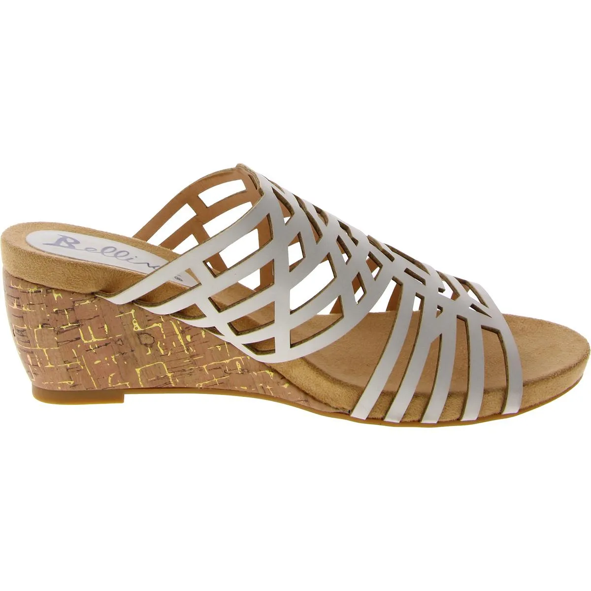 Pretty Womens Slip On Open Toe Wedge Heels